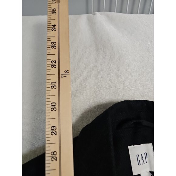 NWT GAP Double-Breasted Wool Black Blazer Sz 6 Long Length - Picture 3 of 6
